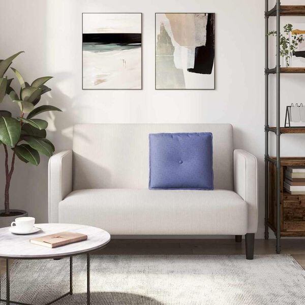 vidaXL Rückenkissen Jeans blau 50 x 19 x 45 cm Stoff