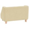 vidaXL Hundesofa Creme 60x37x39 cm Leinen