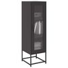 vidaXL Highboard Schwarz 36x39x123 cm Kaltgewalzter Stahl