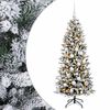 vidaXL K&uuml;nstlicher Weihnachtsbaum mit Weihnachtskugel 150 cm 150 LEDs