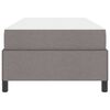 vidaXL Boxspringbett mit Matratze Taupe 90 x 190 cm Stoff