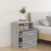 vidaXL Nachttische 2 Stk. Grau Sonoma 50x32x60 cm