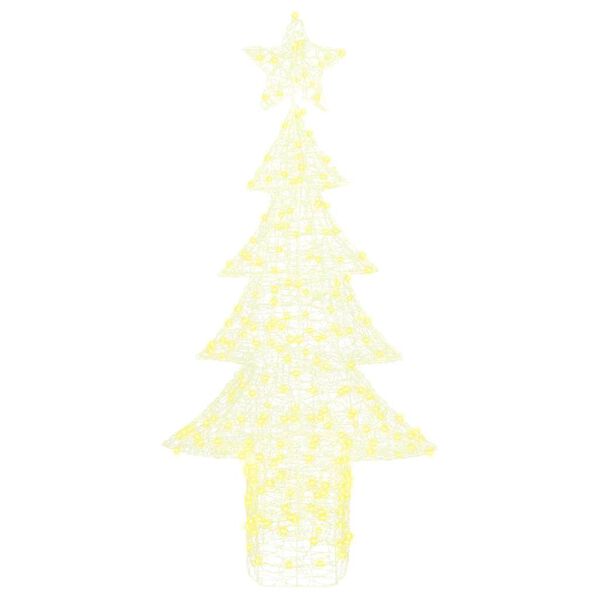 vidaXL Weihnachtsbaum mit 240 LEDs Warmweiß 180 cm Acryl