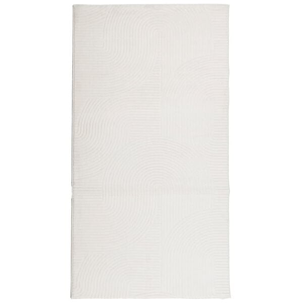 vidaXL Teppich IZA Kurzflor Skandinavischer Look Creme 80x150 cm