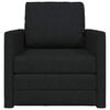 vidaXL Schlafsofa 60cm Schwarz Stoff
