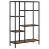 vidaXL B&uuml;cherregal 80x30x120 cm Stahl und Holzwerkstoff