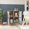 vidaXL Sideboards 2 Stk. Grau Sonoma 30x30x70 cm Holzwerkstoff