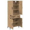 vidaXL Highboard Artisan-Eiche 69,5 x 34 x 180 cm Holzwerkstoff