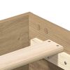 vidaXL Bettgestell ohne Matratze Artisan-Eiche 90x190cm Holzwerkstoff