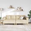 vidaXL Sofa Set Creme Stoff