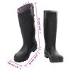 vidaXL Gummistiefel Schwarz Gr&ouml;&szlig;e 38 PVC