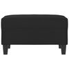 vidaXL Fu&szlig;hocker Schwarz 70x55x41 cm Mikrofasergewebe