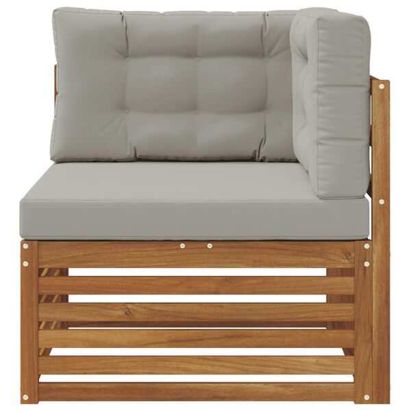 vidaXL Outdoor Ecksofa Massivholz Akazie Natur