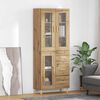 vidaXL Highboard Artisan-Eiche 69,5 x 34 x 180 cm Holzwerkstoff