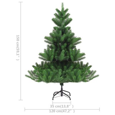 vidaXL Künstlicher Weihnachtsbaum Nordmann LED & Kugeln Grün 150 cm