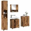 vidaXL Badezimmerm&ouml;bel-Set 4 pcs Altholz Holzwerkstoff & Metall