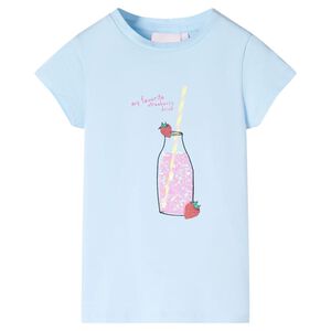 Kinder-T-Shirt Hellblau 128