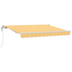 vidaXL Ausziehbare Markise Sand 4 x 3 m Stoff und Aluminium