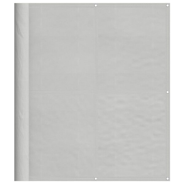 vidaXL Balkon-Sichtschutz Hellgrau 120x700 cm 100 % Polyester-Oxford