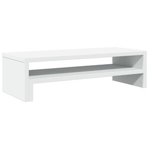 vidaXL Monitorst&auml;nder Wei&szlig; 54x22x15 cm Holzwerkstoff