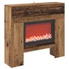 vidaXL Elektrokamin Altholz 100 x 24,5 x 90 cm Holzwerkstoff