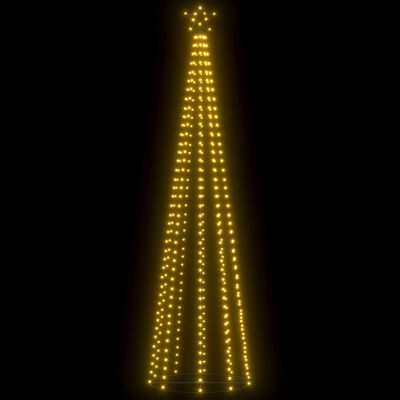 vidaXL Weihnachtsbaum in Kegelform 400 LEDs Warmweiß 100x360 cm