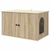 vidaXL Katzenhaus Sonoma 85 x 55 x 50,5 cm Holzwerkstoff