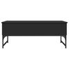 vidaXL Couchtisch Schwarz 100x50x40 cm Holzwerkstoff und Metall