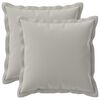 vidaXL Kissenbezug 2 stk. HOUTEN Grau 40 x 40 cm Polyester