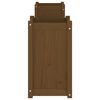 vidaXL Gartenbank mit Pflanzkübeln Honigbraun 180x36x63 cm Massivholz