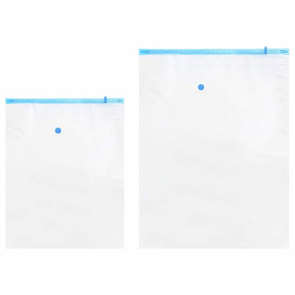 vidaXL Aufbewahrungstaschen 5 pcs Transparent und Blau 130 x 100 cm