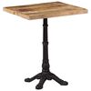 vidaXL Bistrotisch 60x60x77 cm Raues Mangoholz