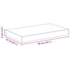 vidaXL Schweberegale 2 Stk. Eichen-Optik und Wei&szlig; 50x23x3,8 cm MDF