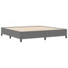 vidaXL Boxspringbett Hellgrau 200 x 200 cm Cordstoff