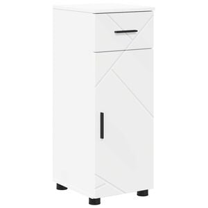 vidaXL Badezimmerschrank Wei&szlig; 30 x 35 x 80 cm Holzwerkstoff, Metall
