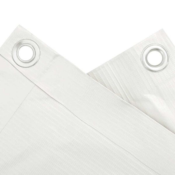 vidaXL Balkon-Sichtschutz Wei&szlig; 600x75 cm PVC