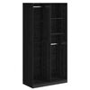 vidaXL Kleiderschrank mit Regal Schwarz Eichen-Optik 100 x 50 x 200 cm