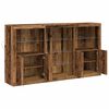 vidaXL LED-Sideboard Altholz 181,5 x 37 x 100 cm Holzwerkstoff