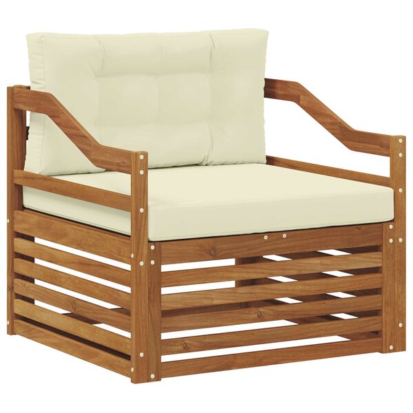 vidaXL Outdoor-Sofagarnitur Massivholz Akazie Natur