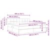 vidaXL Aufbewahrungsbett mit Matratze Hellgrau 200 x 200 cm Samt