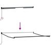 vidaXL Markise Einziehbar Anthrazit und Wei&szlig; 3x2,5 m Stoff & Aluminium
