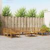 vidaXL Outdoor-Sofagarnitur 10 pcs Natur Massivholz Akazie