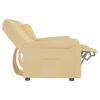 vidaXL 2-Sitzer Massagesessel mit Getränkehalter Creme