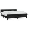 vidaXL Boxspringbett mit Matratze Schwarz 200x210 cm Samt