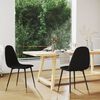vidaXL Esszimmerst&uuml;hle 2 Stk. Schwarz Stoff