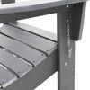 vidaXL Klappbarer Adirondack-Stuhl Hellgrau 74.5 x 80.5 x 90cm HDPE