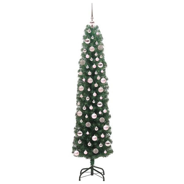 vidaXL K&uuml;nstlicher Weihnachtsbaum mit 300 LEDs mit St&auml;nder Gr&uuml;n 180 cm