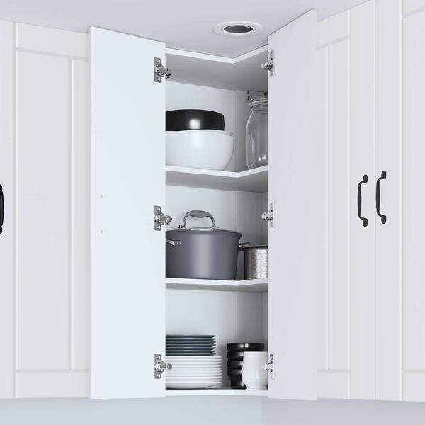 vidaXL K&uuml;chenschrank Lucca Wei&szlig; 57 x 57 x 100 cm Holzwerkstoff