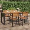 vidaXL Gartentisch mit Gestell U-Form 180x90x75 cm Akazie Massivholz