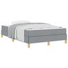 vidaXL Boxspringbett mit Matratze Hellgrau 120 x 200 cm Stoff